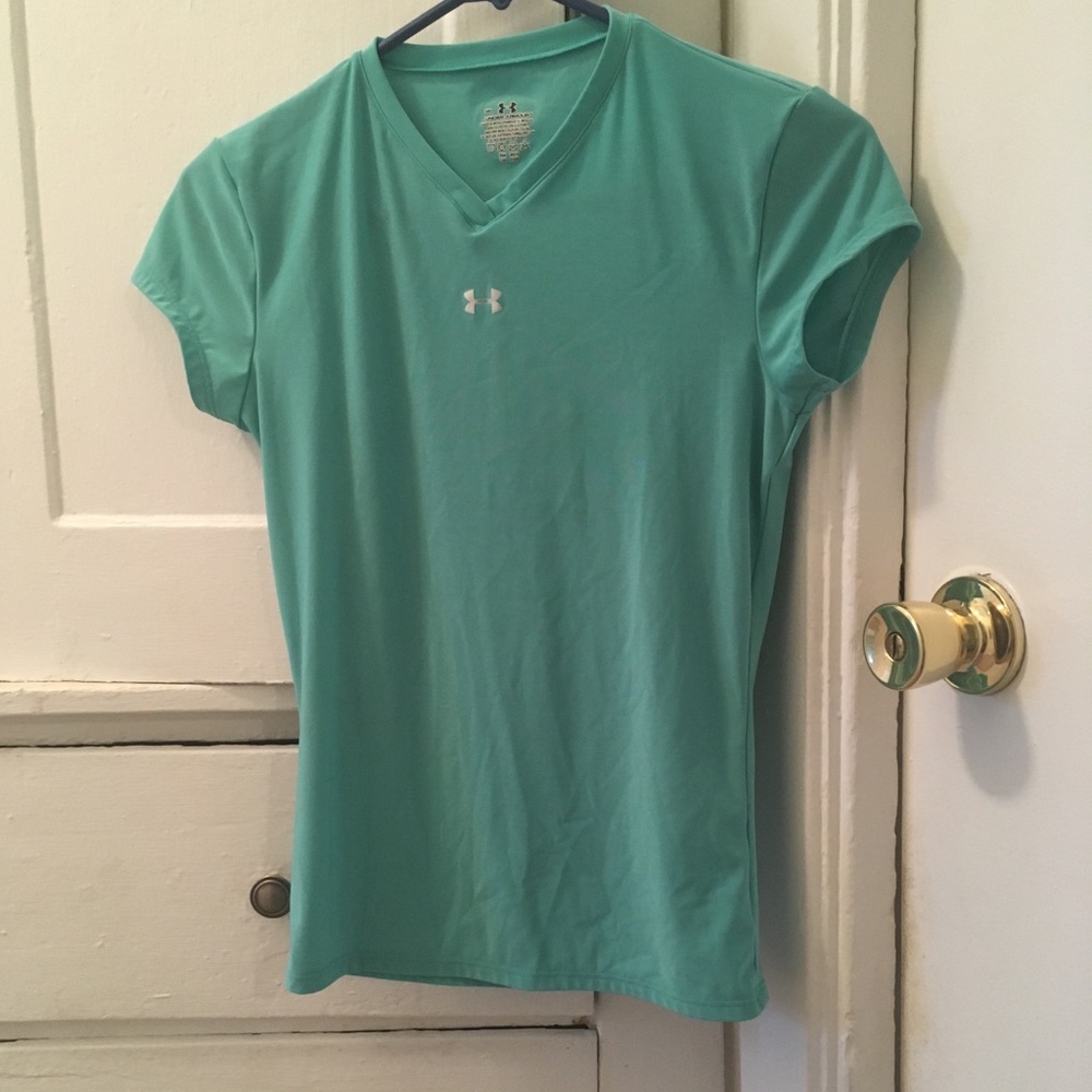 🌲Teal Under Armor workout top Size S